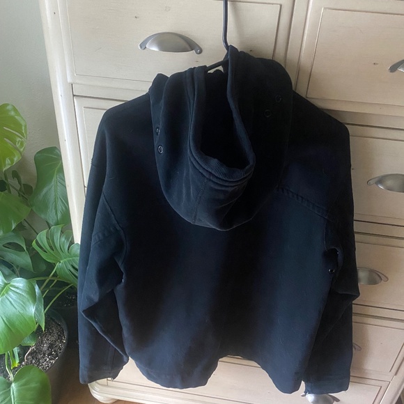 Lululemon Full Zip-Up Hoodie Black Heavy EUC Vented Jacket - Picture 8 of 8